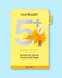 Тканевая маска для лица Numbuzin No.5+ Glutathione Vitamin Concentrated Mask с глутатионом и витаминами, 27 мл × 5 шт — фото 4