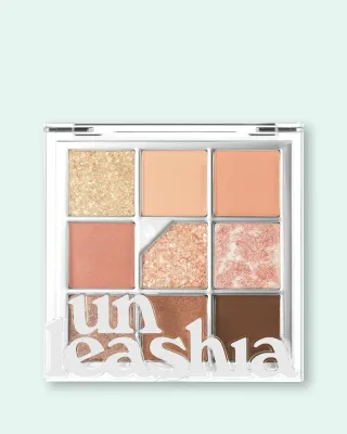 Палетка теней Unleashia Glitterpedia Eye Palette, 9 оттенков, блестящие и матовые, оттенок 03 All Of Coralpink