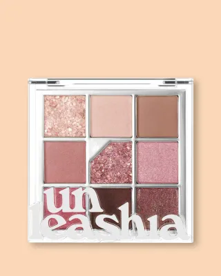 Палетка теней Unleashia Glitterpedia Eye Palette, 9 оттенков, блестящие и матовые, оттенок 05 All Of Dusty Rose