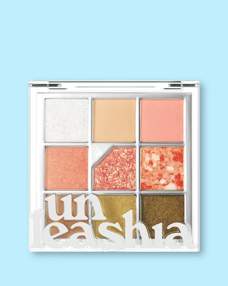 Палетка теней Unleashia Glitterpedia Eye Palette, 9 оттенков, блестящие и матовые, оттенок 06 All of Citrus