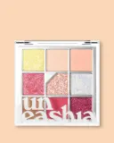 Палетка теней Unleashia Glitterpedia Eye Palette, 9 оттенков, блестящие и матовые, оттенок 07 All Of Peach Ade — фото 1