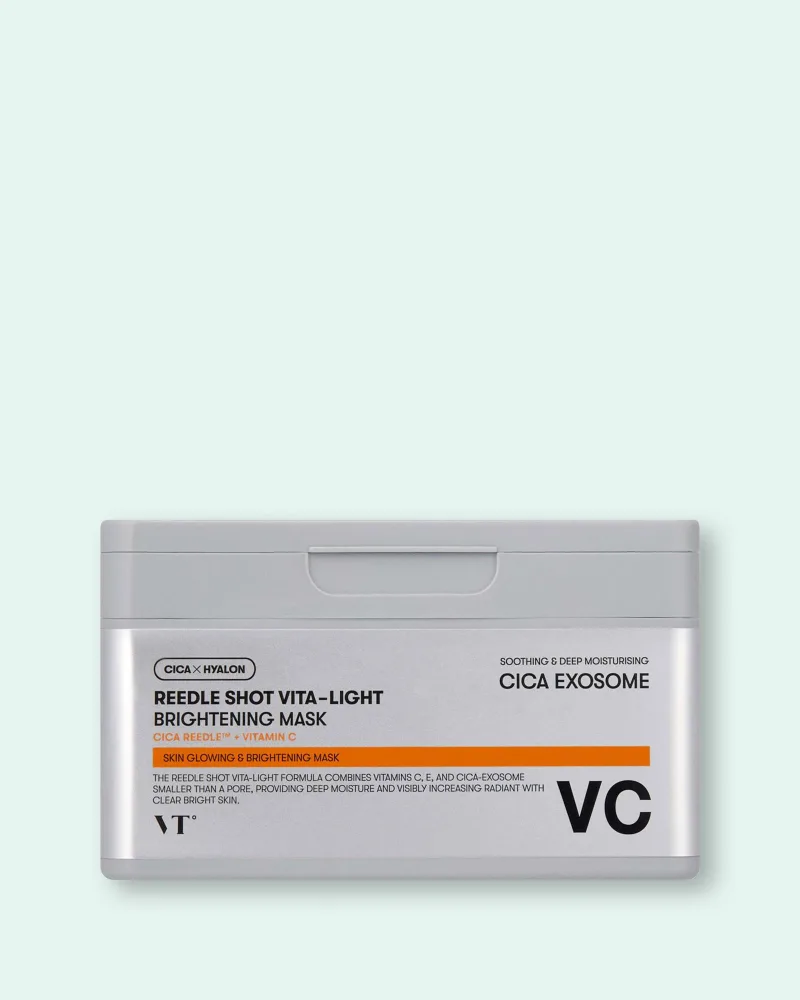 Тканевая маска для лица VT Cosmetics Reedle Shot Vita-Light Brightening Mask, с витамином C, осветляющая