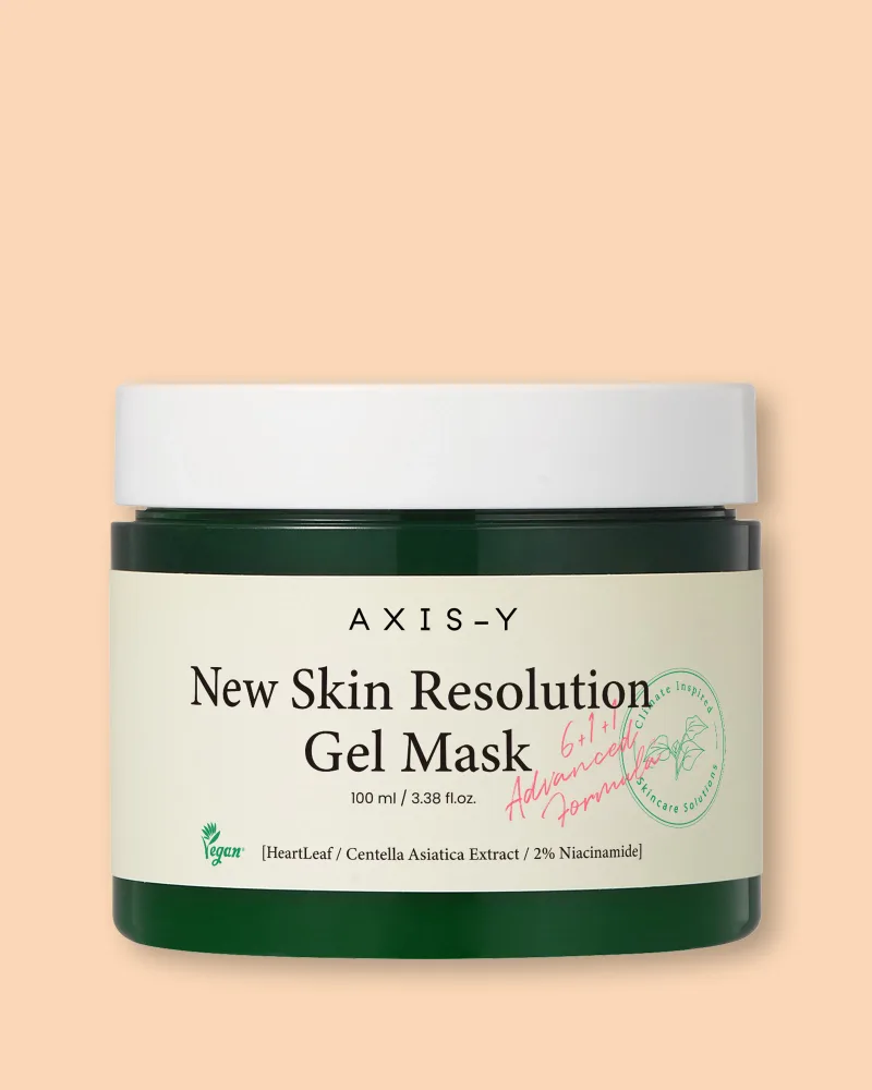 Гелевая маска для лица Axis-Y New Skin Resolution Gel Mask успокаивающая, осветляющая, 100 мл