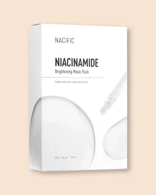 Тканевые маски для лица Nacific Niacinamide Brightening Mask Pack, с ниацинамидом, для сияния, 10 шт