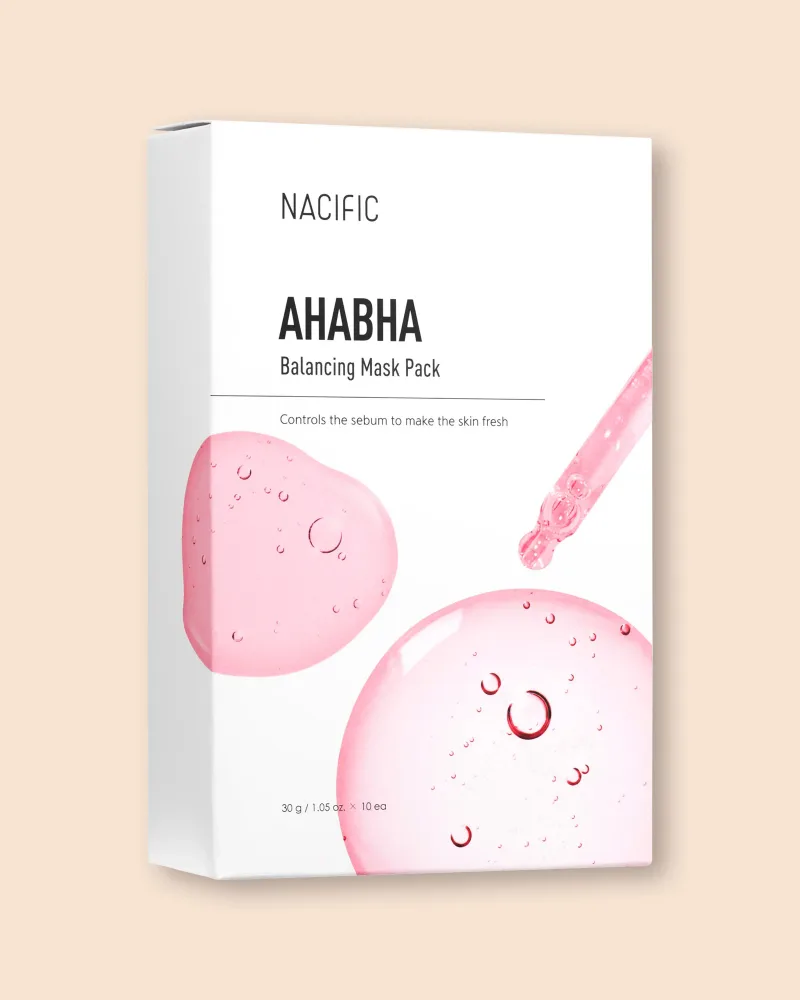 Тканевые маски для лица Nacific AHA BHA Balancing Mask Pack, отшелушивающие, 10 шт