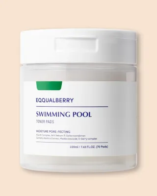 Пэды для лица Eqqualberry Swimming Pool Toner Pads увлажняющие, 220 мл