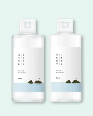 Набор для лица Round Lab 1025 Dokdo Toner Lotion Special Set: тонер и лосьон, увлажняющий, 200 мл, 200 мл