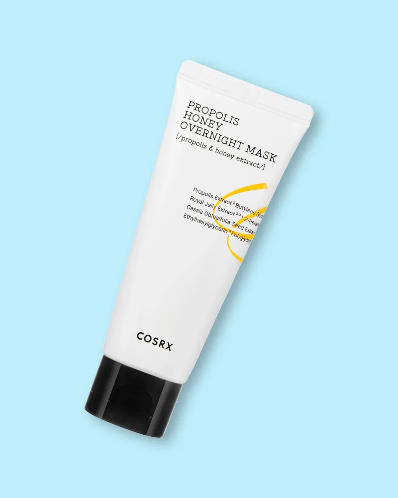Ночная маска для лица COSRX Full Fit Propolis Honey Overnight Mask с прополисом и мёдом, успокаивающая, 60 мл