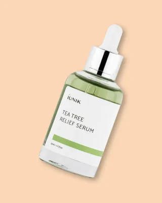 Сыворотка для лица iUNIK Tea Tree Relief Serum, с чайным деревом, успокаивающая, 50 мл
