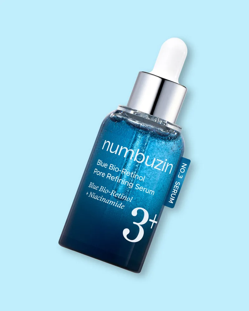 Сыворотка для лица Numbuzin No.3 Blue Bio-Retinol Pore Refining Serum, с биоретинолом, для пор, 30 мл