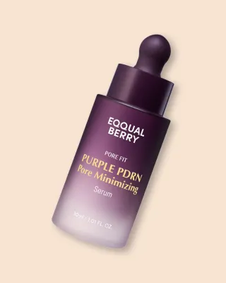 Сыворотка для лица Eqqualberry Purple PDRN Pore Minimizing Serum, сужающая поры, с полинуклеотидами, 30 мл