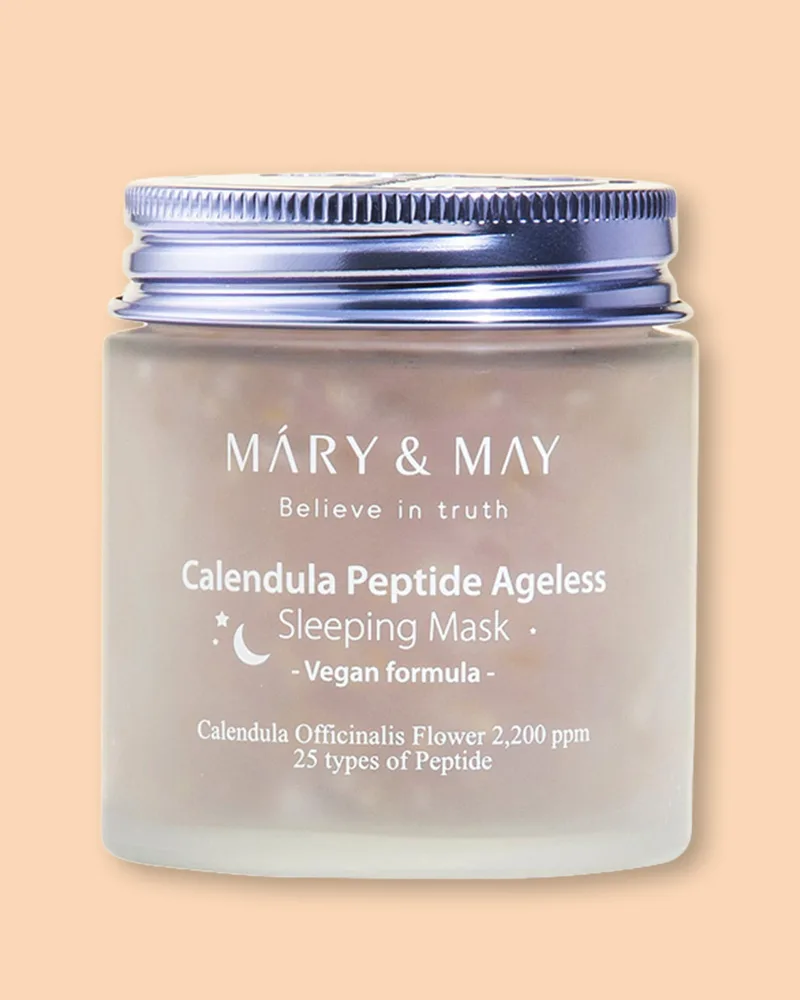 Ночная маска для лица Mary & May Calendula Peptide Ageless Sleeping Mask, гелевая, с календулой, 110 г