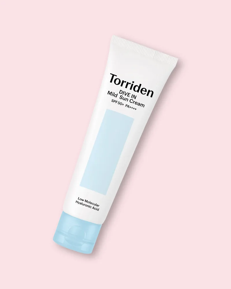 Солнцезащитный крем для лица Torriden Dive In Mild Sun Cream SPF 50+ PA++++, для чувствительной кожи, 60 мл