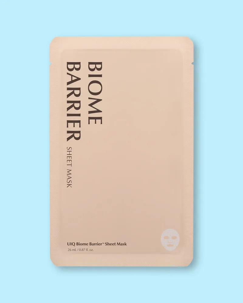 Тканевые маски для лица UIQ Biome Barrier Sheet Mask, увлажняющие, укрепляющие барьер, 5 шт по 26 мл