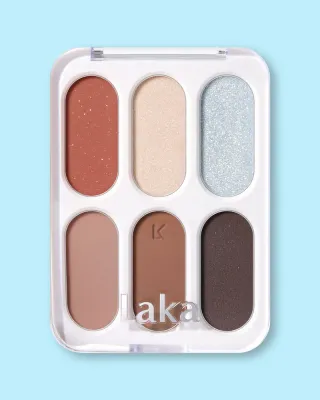 Палетка теней Laka Forever6 Eye Palette, 6 оттенков, оттенок 01 Beginning