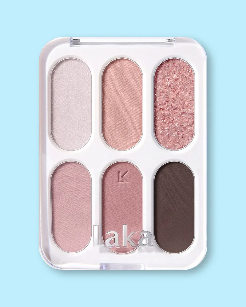 Палетка теней Laka Forever6 Eye Palette, 6 оттенков, оттенок 03 Prim Rose