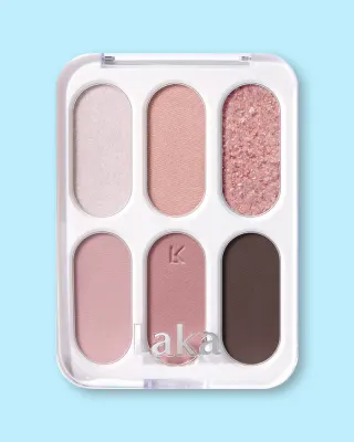 Палетка теней Laka Forever6 Eye Palette, 6 оттенков, оттенок 03 Prim Rose