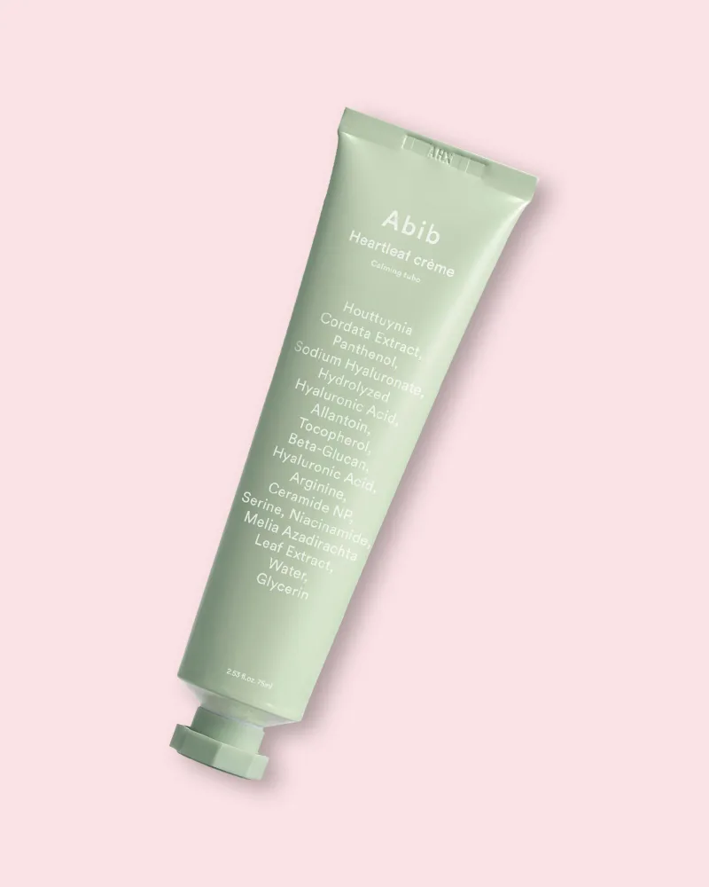 Крем для лица Abib Heartleaf Creme Calming Tube успокаивающий, для чувствительной кожи, склонной к акне, 75 мл