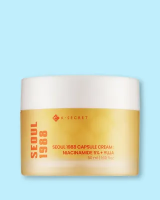Крем для лица Seoul 1988 Capsule Cream Niacinamide 5% + Yuja с ниацинамидом, для сияния кожи, 50 мл