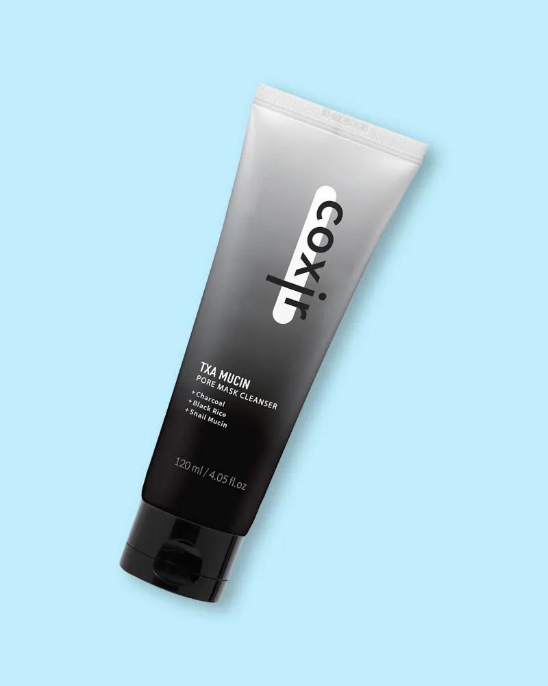 Маска-пенка для лица Coxir TXA Mucin Pore Mask Cleanser с транексамовой кислотой и муцином улитки, 120 мл