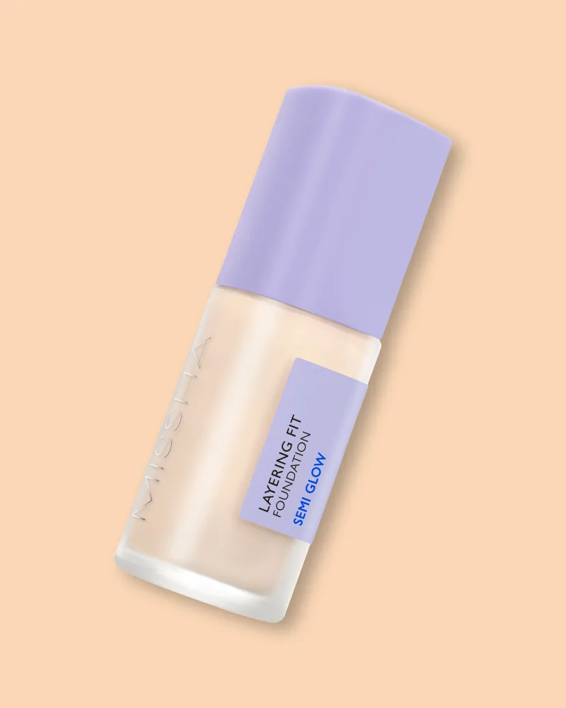 Тональная основа Missha Layering Fit Foundation Semi Glow с сияющим финишем, оттенок 21 Vanilla
