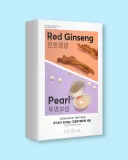 Тканевые маски для лица Missha Airy Fit Sheet Mask Red Ginseng + Pearl, для зрелой кожи, 19 г x 10 шт — фото 1