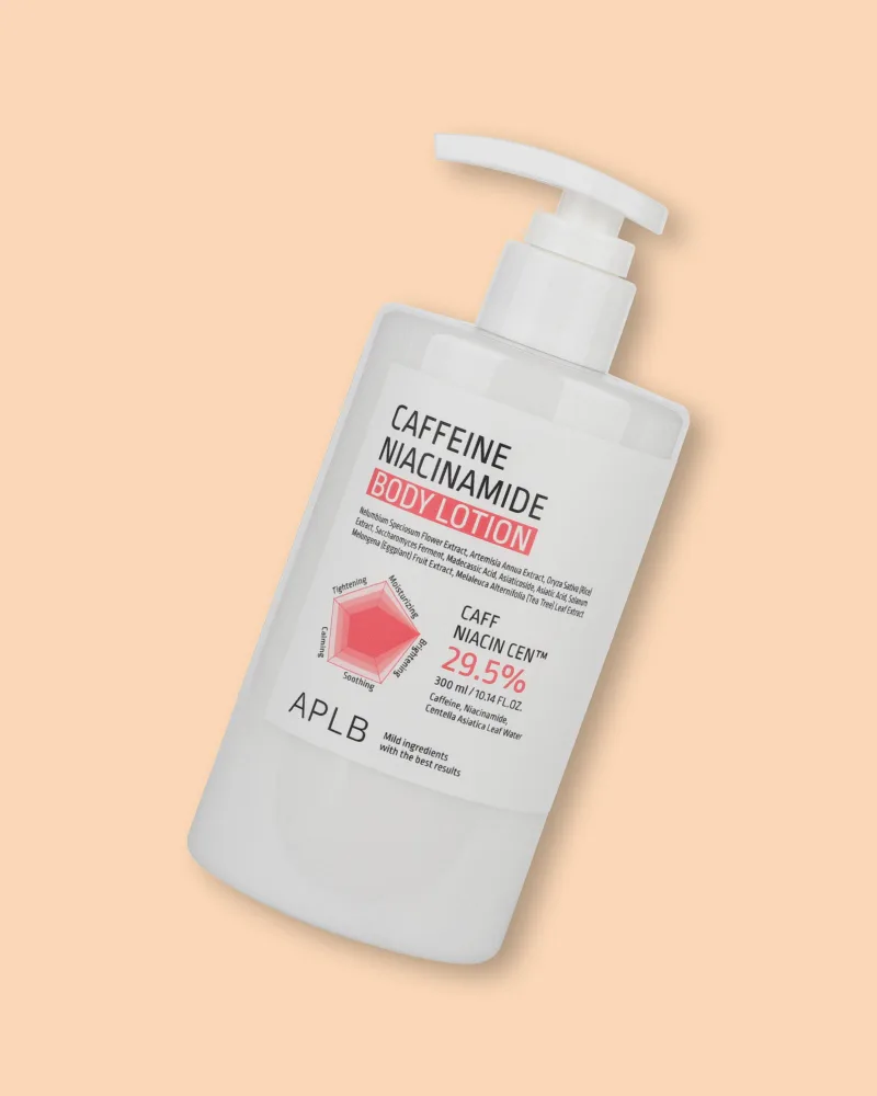 Лосьон для тела APLB Caffeine Niacinamide Body Lotion, для упругости кожи, осветляющий
