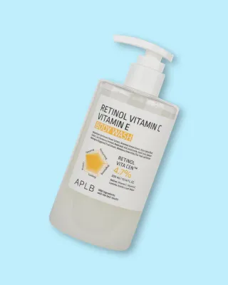 Гель для душа APLB Retinol Vitamin C Vitamin E Body Wash, очищающий