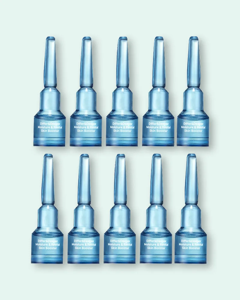 Ампулы-бустер для лица Differ & Deeper Moisture Skin Booster, увлажняющие, 2,5 мл × 10 шт