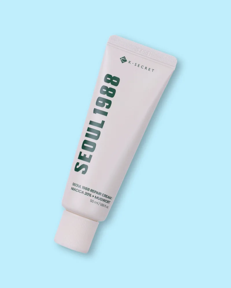 Восстанавливающий крем для лица Seoul 1988 Repair Cream Niacica 20% + Mugwort для чувствительной кожи, 50 мл