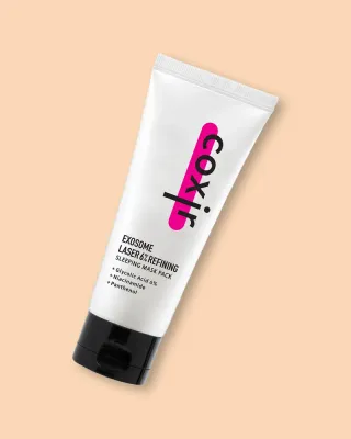 Ночная маска для лица Coxir Exosome Laser 6% Refining Sleeping Mask Pack с экзосомами, успокаивающая, 60 мл
