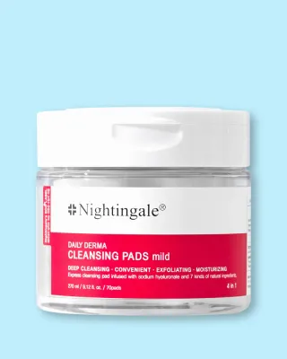 Очищающие пэды для лица Nightingale Daily Derma Cleansing Pad Mild мягкие, 70 шт, 270 мл