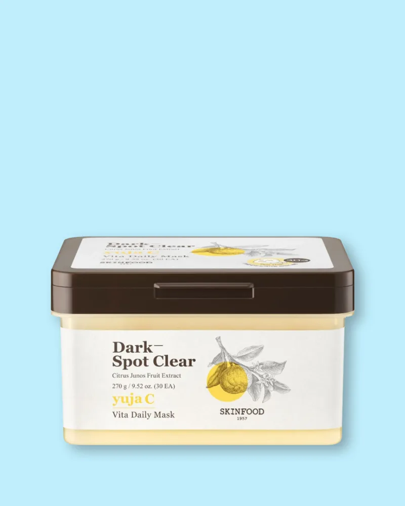 Тканевые маски для лица Skinfood Yuja C Vita Daily Mask, с юдзу и витамином C, тонизирующие, 30 шт