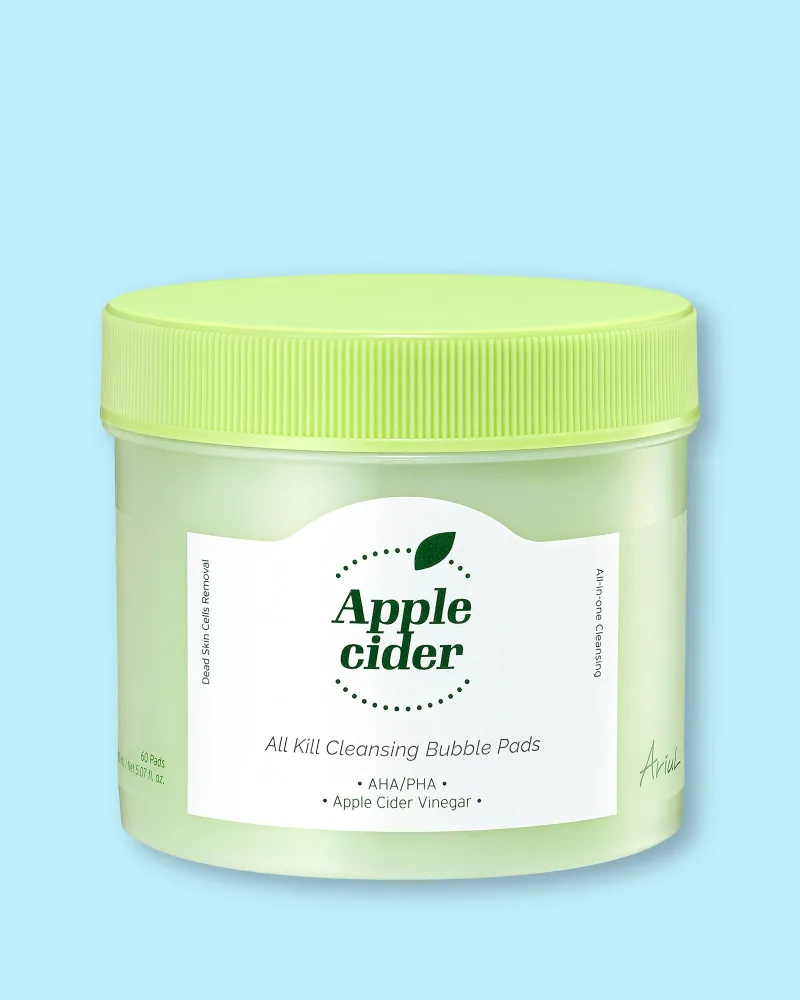 Пэды для лица Ariul Apple Cider All Kill Cleansing Bubble Pads очищающие, отшелушивающие, с яблочным уксусом