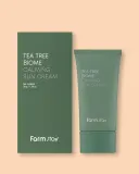 Солнцезащитный крем для лица FarmStay Tea Tree Biome Calming Sun Cream успокаивающий, SPF 50+ PA++++, 50 г — фото 2