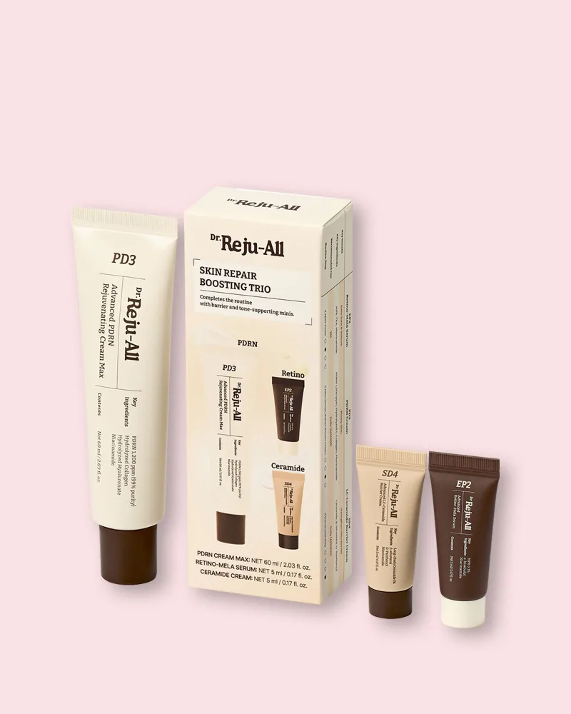 Набор для лица Dr. Reju-All Skin Repair Boosting Trio, для сухой и тусклой кожи, 60 мл + 5 мл + 5 мл