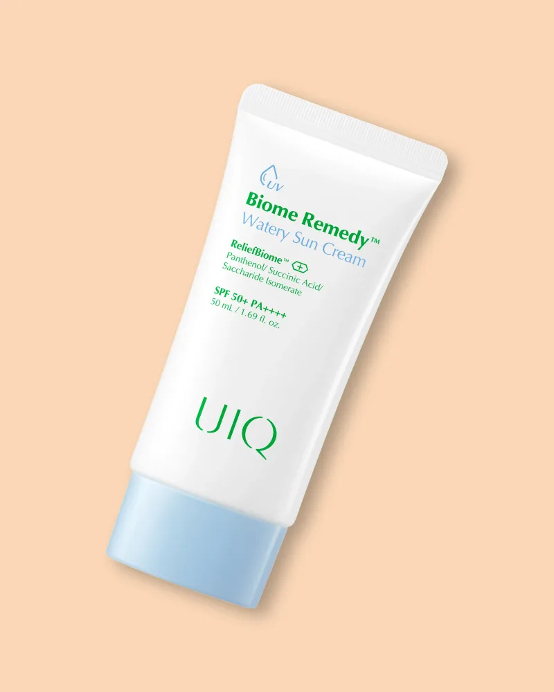 Солнцезащитный крем для лица UIQ Biome Remedy Watery Sun Cream SPF 50+ PA++++, увлажняющий, 50 мл