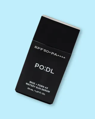 Солнцезащитная сыворотка для лица PO:DL Rice PDRN 4X Watery Sun Serum, с полинуклеотидами, SPF 50+ PA++++, 50 мл