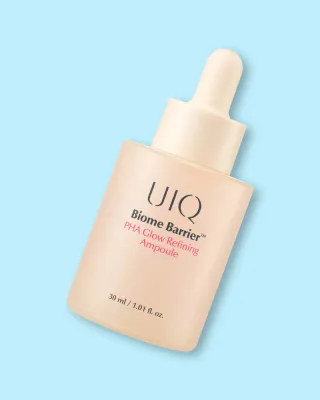Ампула для лица UIQ Biome Barrier PHA Glow Refining Ampoule, с PHA-кислотой, отшелушивающая, 30 мл