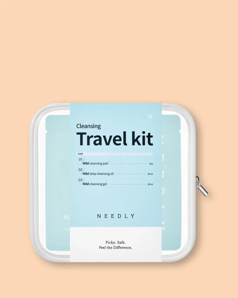 Дорожный набор для очищения лица Needly Mild Cleansing Travel Kit, 30 мл, 30 мл, 5 × 2 шт