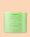 Пэды для лица By Wishtrend Green Tea & Ceramide Calming Toner Pad успокаивающие, с зелёным чаем и керамидами, 70 шт, 190 мл — фото 1