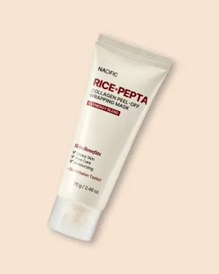 Маска-плёнка для лица Nacific Rice Pepta Collagen Peel-off Wrapping Mask, с коллагеном и пептидами, 70 г