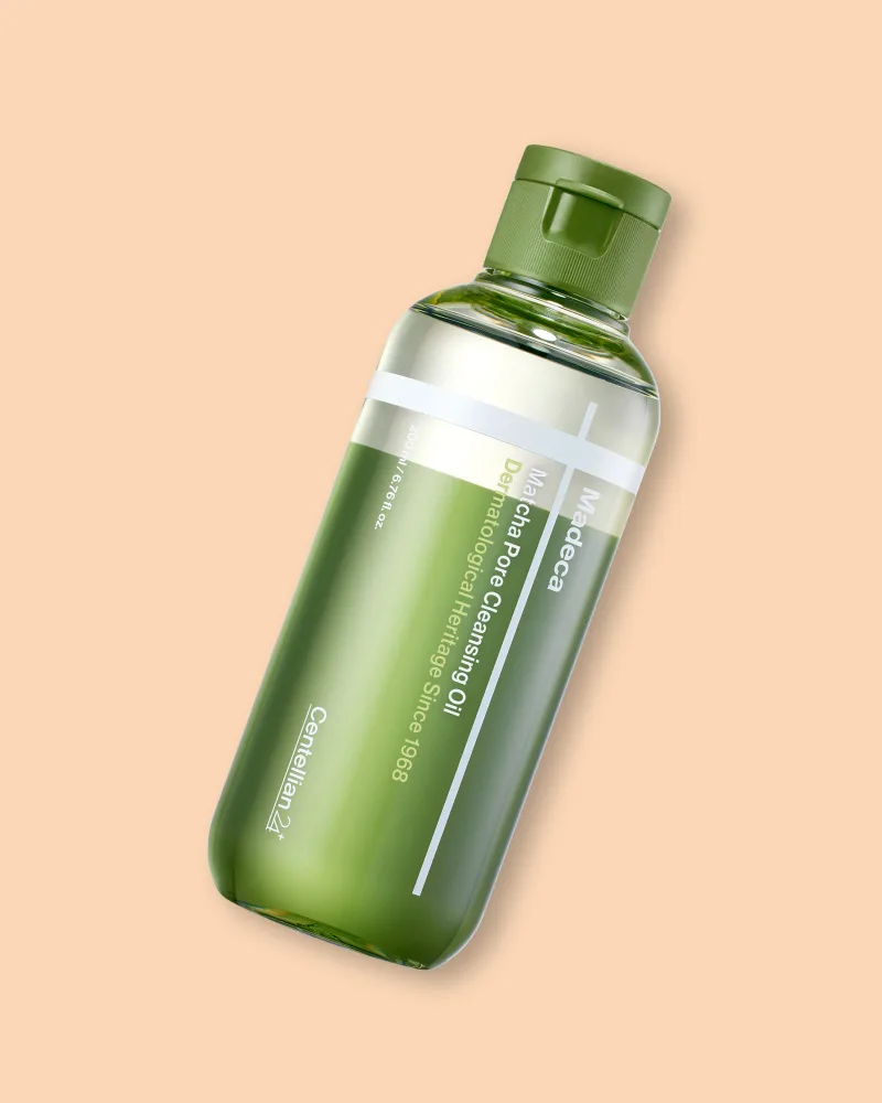 Гидрофильное масло Centellian24 Madeca Matcha Pore Cleansing Oil с экстрактом маття, очищает поры, 200 мл