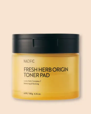 Пэды для лица Nacific Fresh Herb Origin Toner Pad, с травяными экстрактами, увлажняющие, 180 г