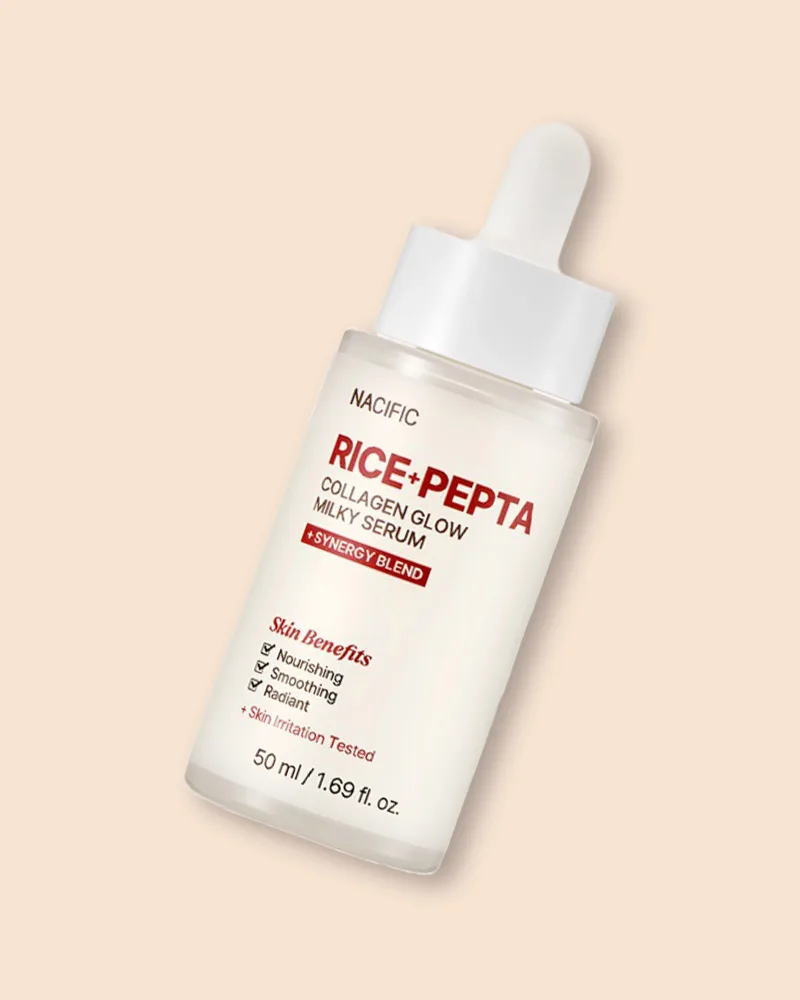 Молочная сыворотка для лица Nacific Rice Pepta Collagen Glow Milky Serum, с коллагеном и пептидами, 50 мл