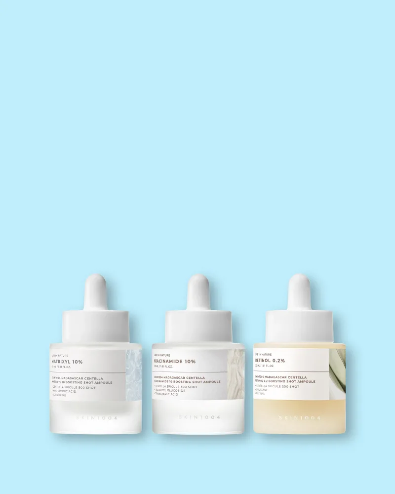 Набор бустеров для лица Skin1004 Madagascar Centella Boosting Ampoule Kit, сияние и успокоение, 3 × 30 мл