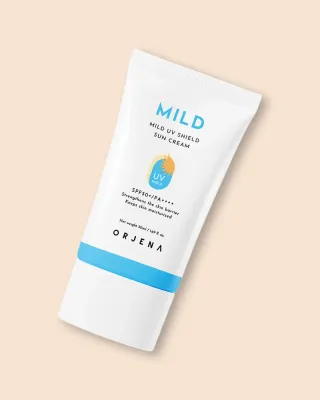 Солнцезащитный крем для лица Orjena Mild UV Shield Sun Cream SPF 50+, с физическими фильтрами, 50 мл