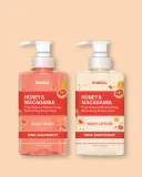 Набор для тела Kundal Honey & Macadamia Body Wash + Lotion, гель для душа и лосьон для тела — фото 1