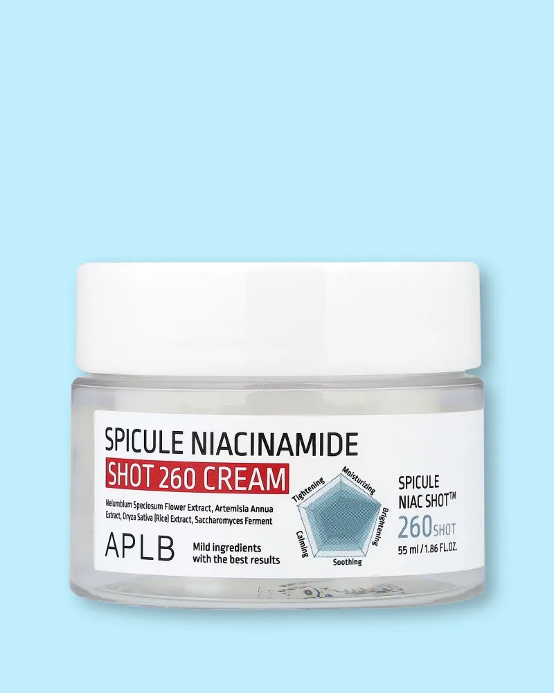 Крем для лица APLB Spicule Niacinamide Shot 260 Cream со спикулами и ниацинамидом, 55 мл