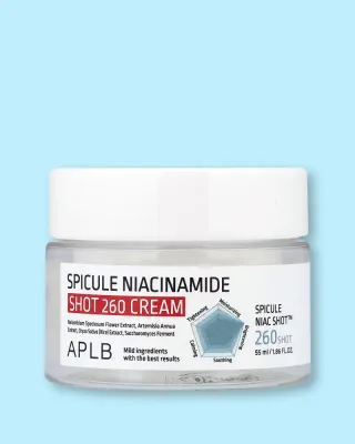 Крем для лица APLB Spicule Niacinamide Shot 260 Cream со спикулами и ниацинамидом, 55 мл